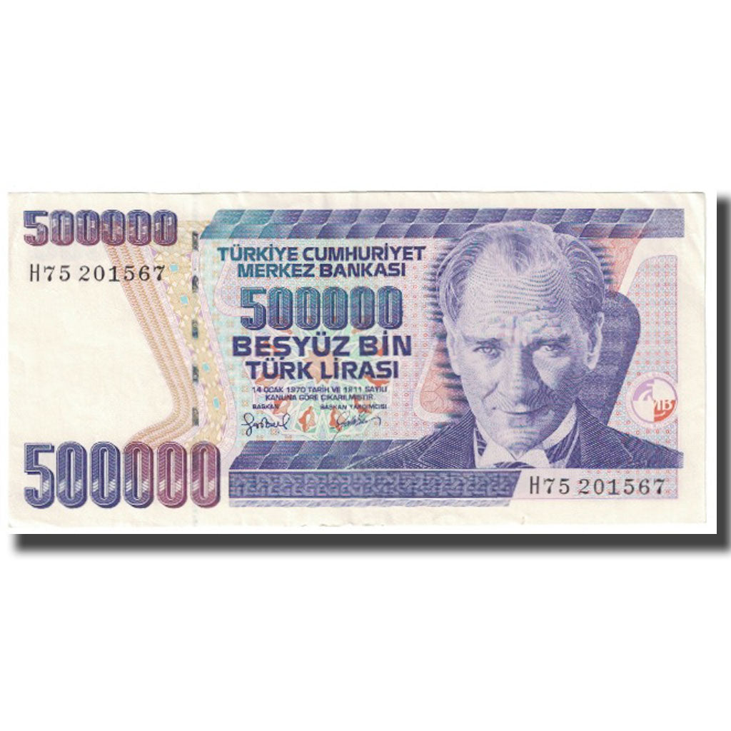 Banknote, Turkey, 500,000 Lira, 1970, 1970-10-14, KM:212, AU(55-58)