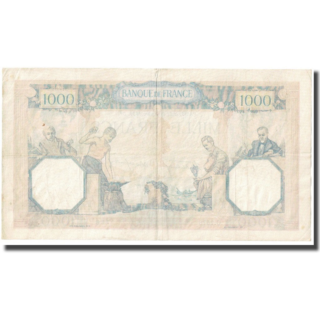 France, 1000 Francs, Cérès et Mercure, 1939, P. Rousseau and R. Favre-Gilly
