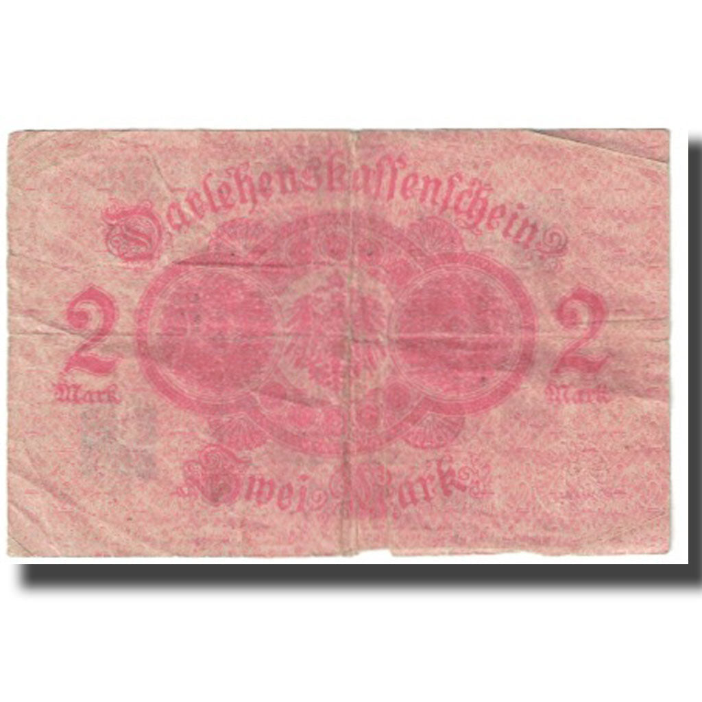 Banknote, Germany, 2 Mark, 1914, 1914-08-12, KM:53, VF(20-25)