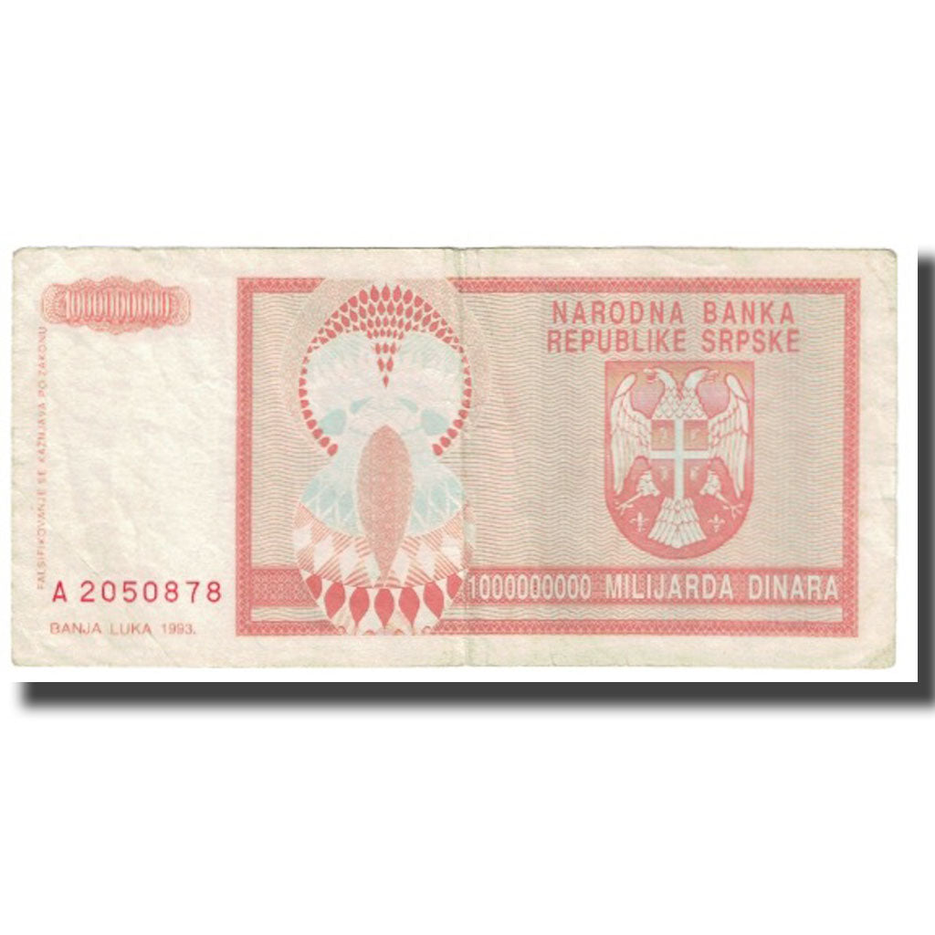 Billet, Bosnia - Herzegovina, 1 Milliard Dinara, 1993, KM:147a, TB