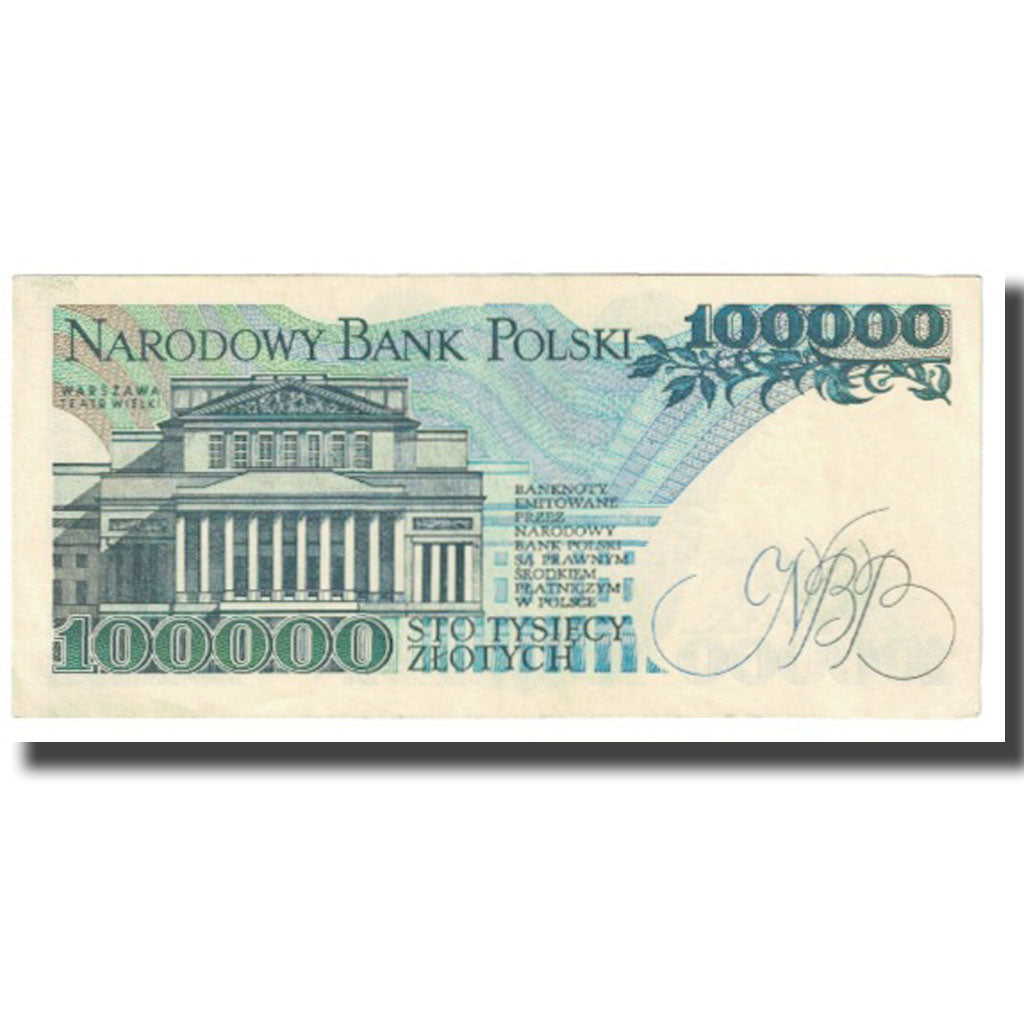 Billet, Pologne, 100,000 Zlotych, 1990, 1990-03-01, KM:154a, TTB