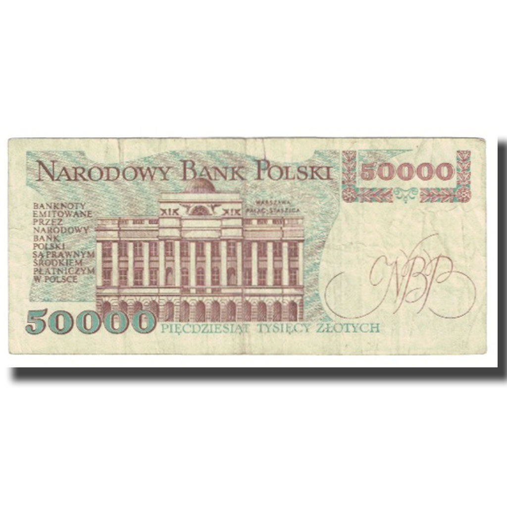 Banknote, Poland, 50,000 Zlotych, 1989, 1989-02-01, KM:153a, VF(20-25)
