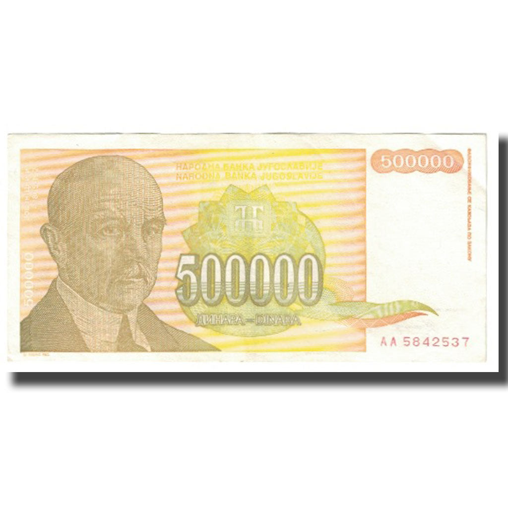 Banconote, Iugoslavia, 500,000 Dinara, 1994, KM:143a, BB