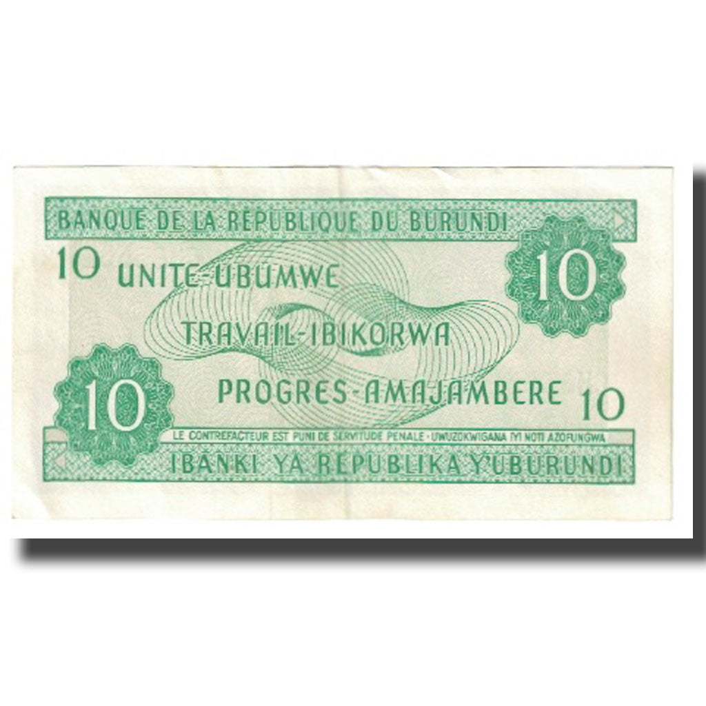 Banknote, Burundi, 10 Francs, 2007, 2007-11-01, KM:33e, EF(40-45)