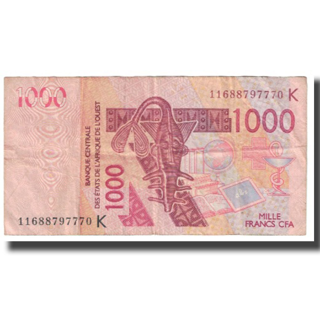 Banknote, West African States, 1000 Francs, 2003, KM:115Aa, VF(20-25)