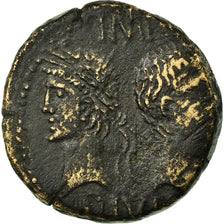 Munten, Dupondius, 16-10AV JC, Nemausus, ZF, Koper, RIC:155