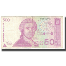 Banknote, Croatia, 500 Dinara, 1991, 1991-10-08, KM:21a, VF(20-25)