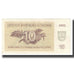 Banconote, Lituania, 10 (Talonas), 1992, KM:40, SPL-