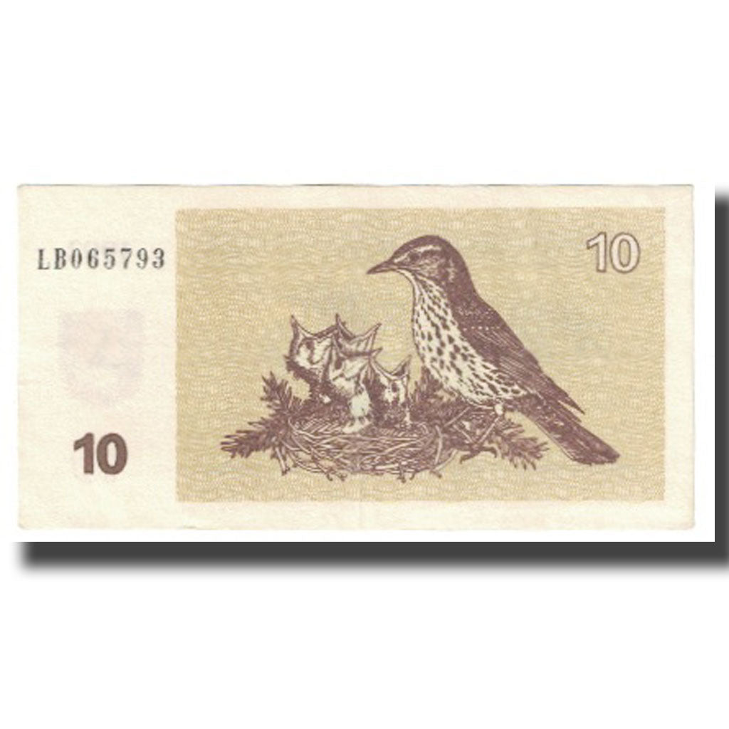Banknote, Lithuania, 10 (Talonas), 1992, KM:40, AU(55-58)