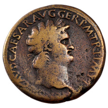 Nero, Sestertius, 65, Lyons, EF(40-45), Copper, Cohen #261, 26.10