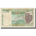 Banknote, West African States, 500 Francs, KM:710Kc, VF(20-25)