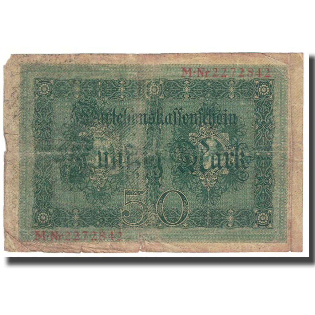 Billet, Allemagne, 50 Mark, 1914, 1914-08-05, KM:49a, TB