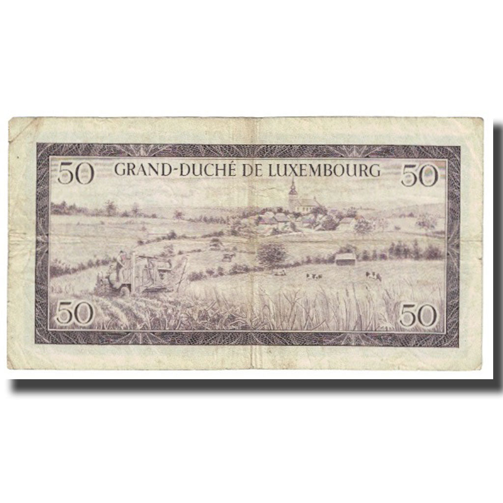 Banknote, Luxembourg, 50 Francs, 1961, 1961-02-06, KM:51a, VF(20-25)