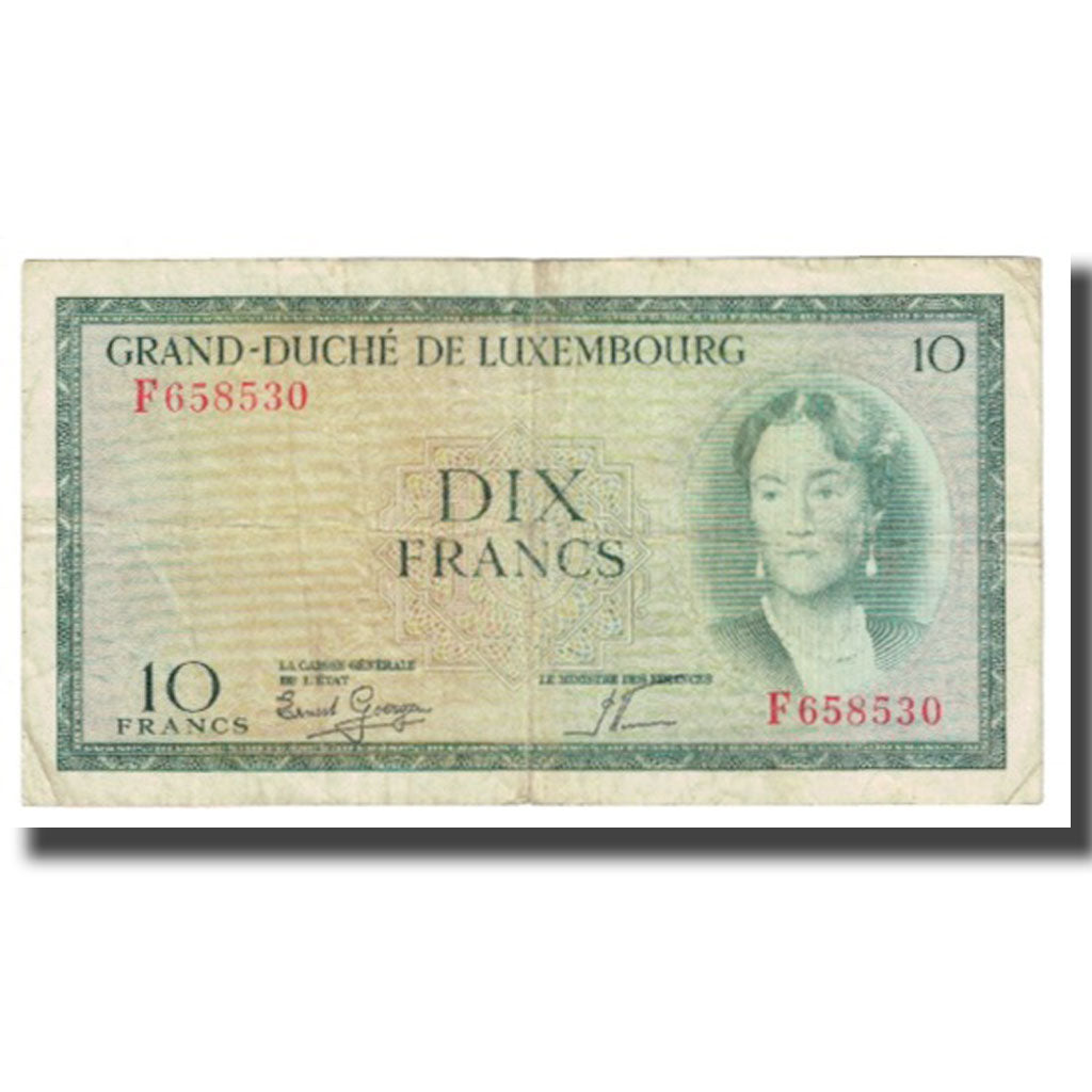 Banknote, Luxembourg, 10 Francs, KM:48a, VF(20-25)