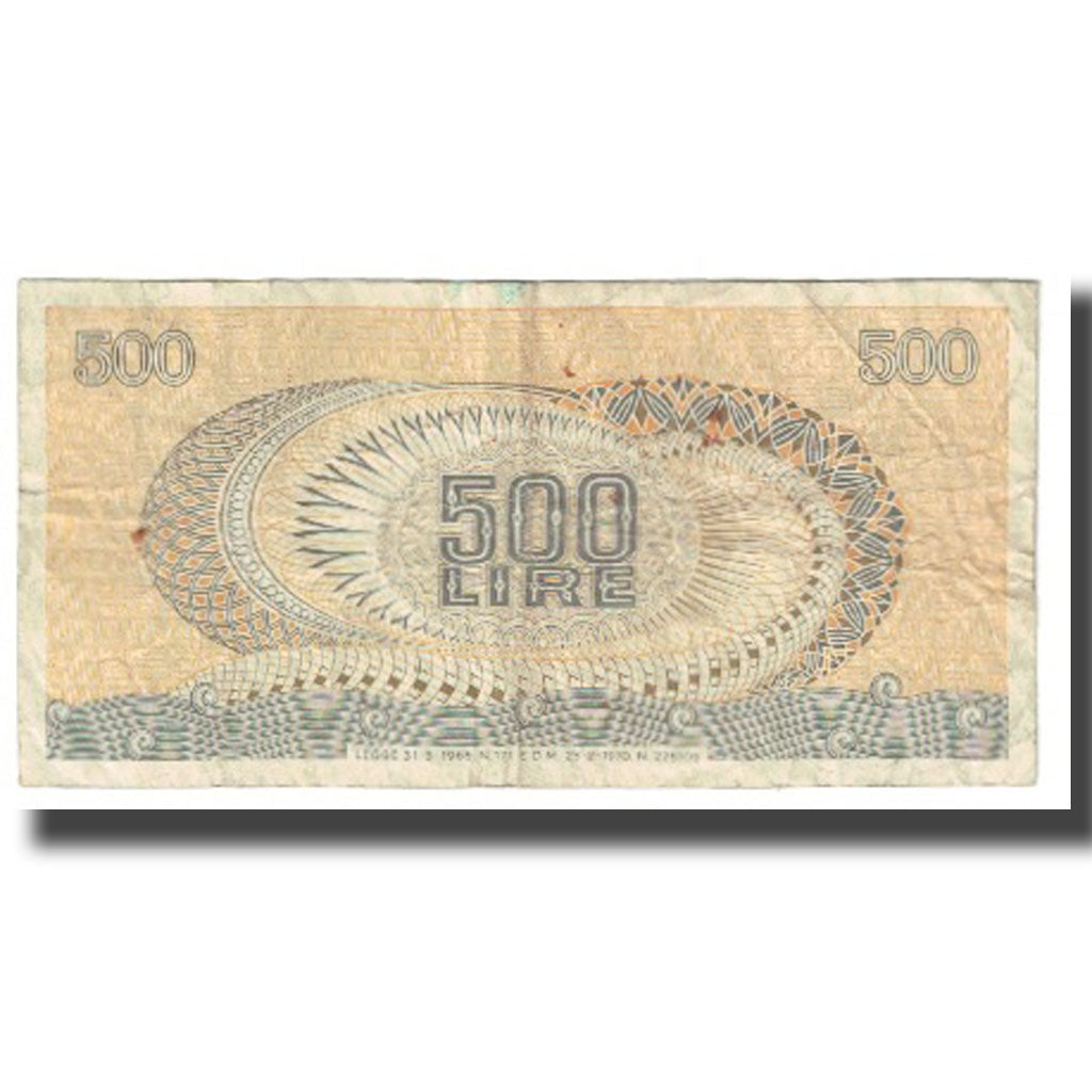 Banknote, Italy, 500 Lire, 1970, 1970-02-23, KM:93a, VF(20-25)