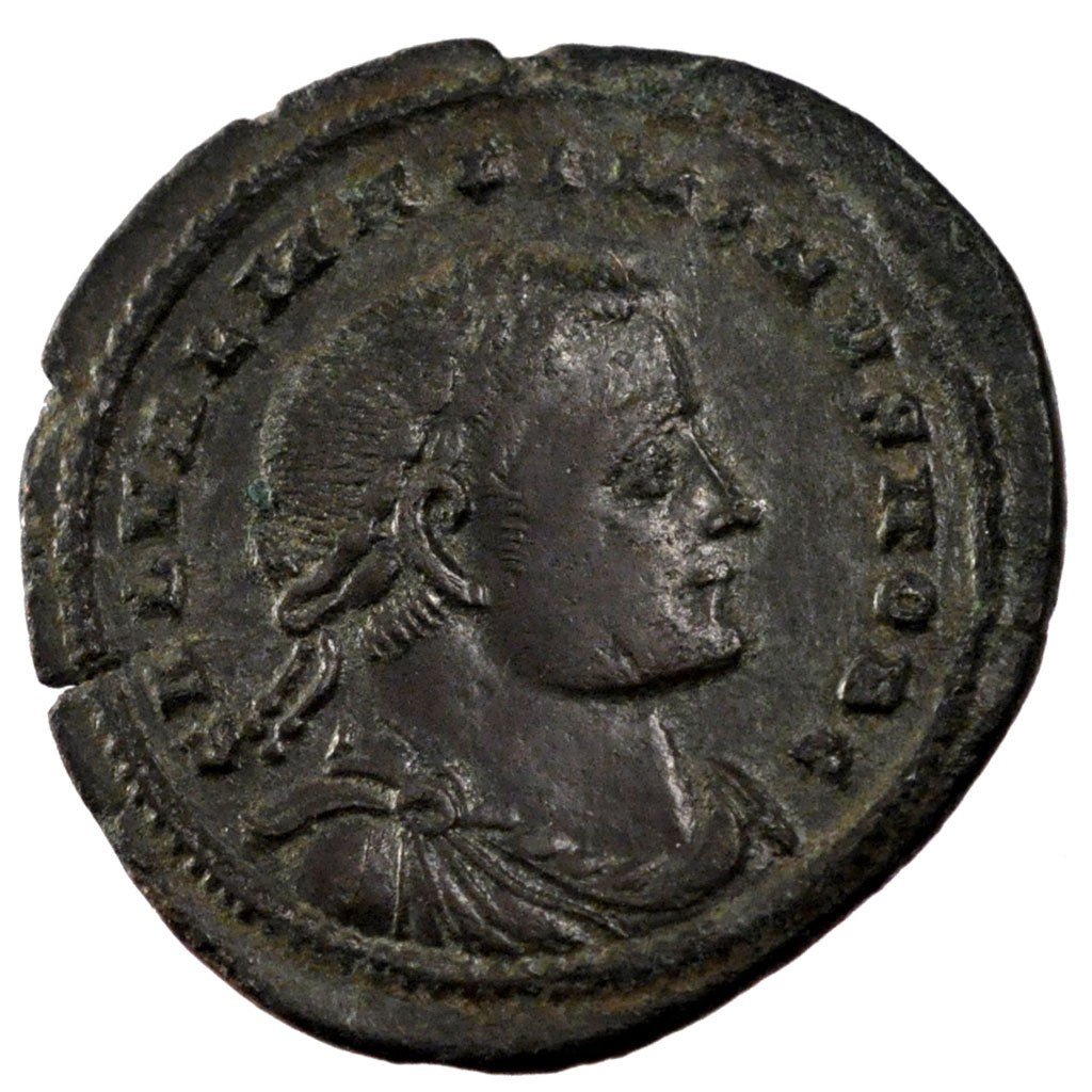 Maximinus II, Follis, London, AU(55-58), Copper, Cohen #66, 6.20