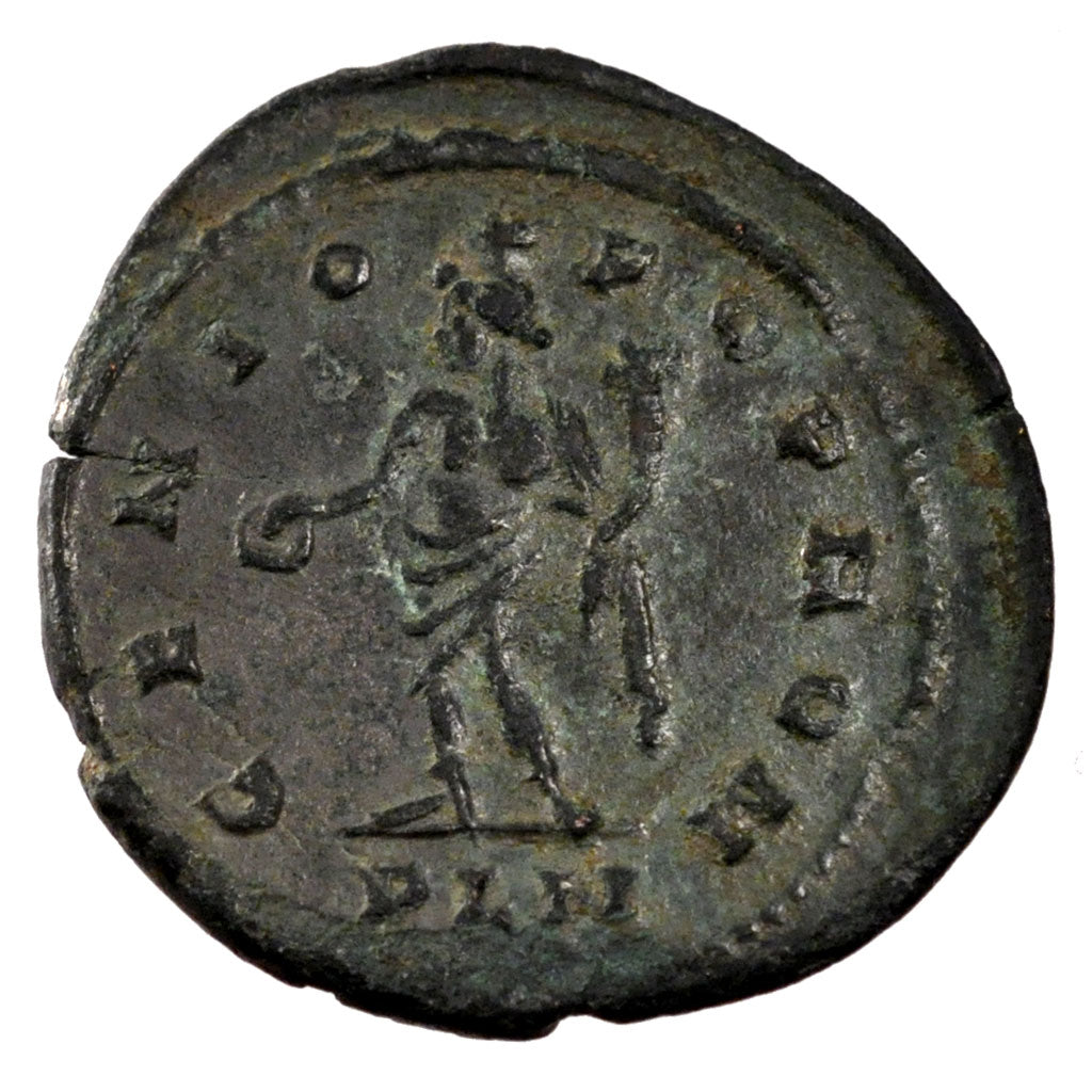 Maximinus II, Follis, London, AU(55-58), Copper, Cohen #66, 6.20
