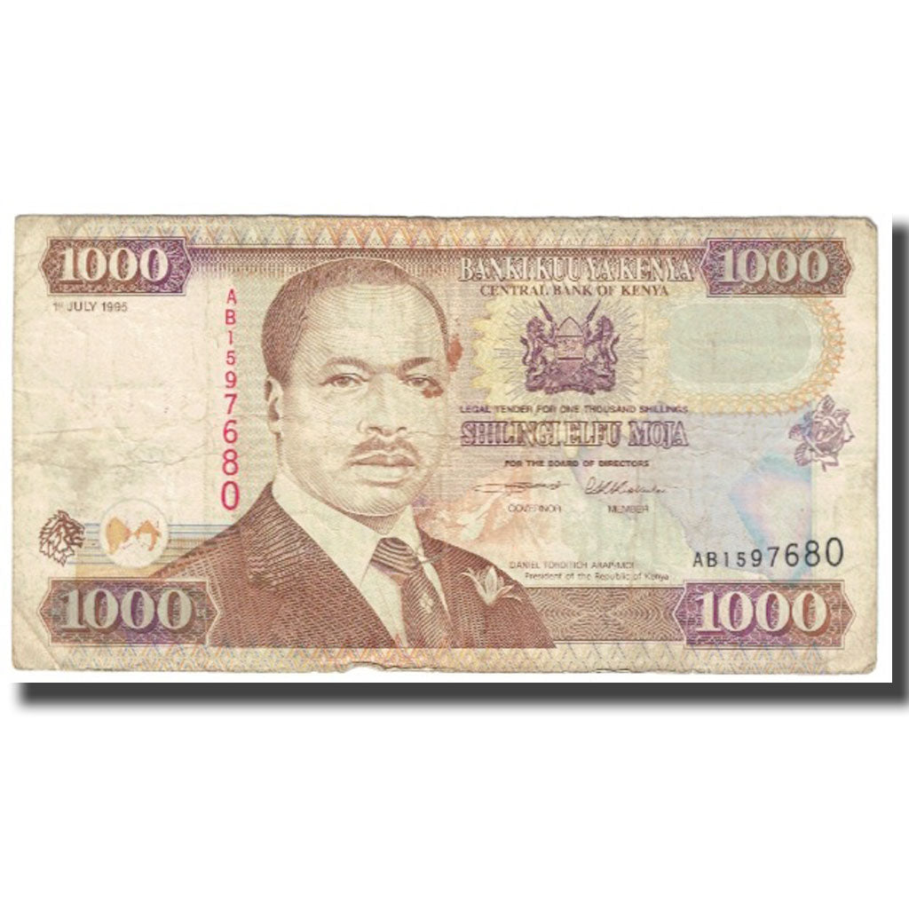Banknote, Kenya, 1000 Shillings, 1995, 1995-07-01, KM:34b, VF(20-25)
