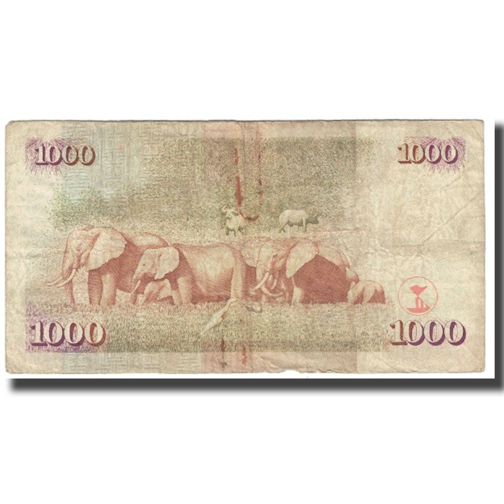 Banknote, Kenya, 1000 Shillings, 1995, 1995-07-01, KM:34b, VF(20-25)