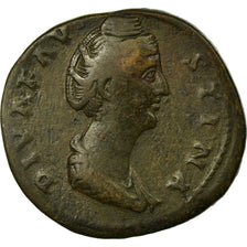 Coin, Faustina I, Sestertius, Rome, EF(40-45), Copper, Cohen:122 var.