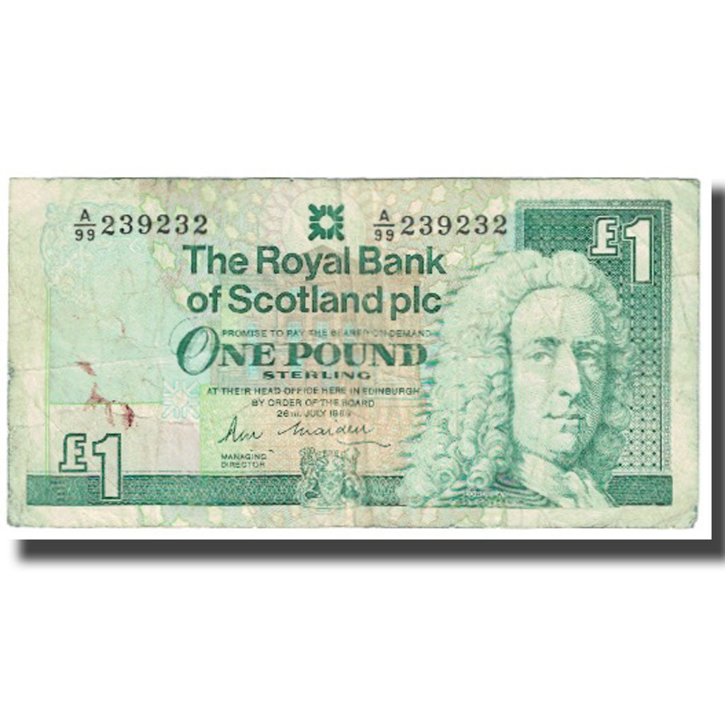 Banknote, Scotland, 1 Pound, 1989, 1989-07-26, KM:351a, VF(20-25)