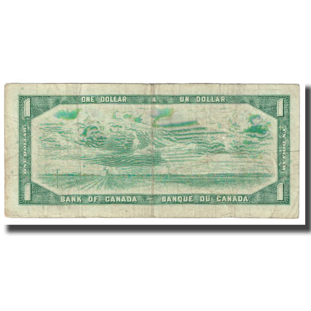 Nota, Canadá, 1 Dollar, 1954, KM:74a, VF(20-25)