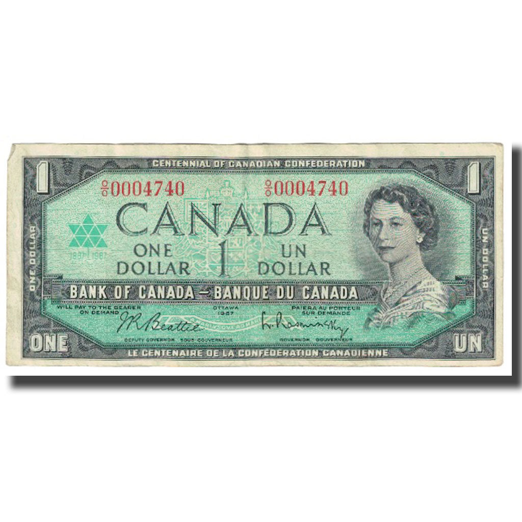 Banknot, Canada, 1 Dollar, 1967, KM:74a, EF(40-45)