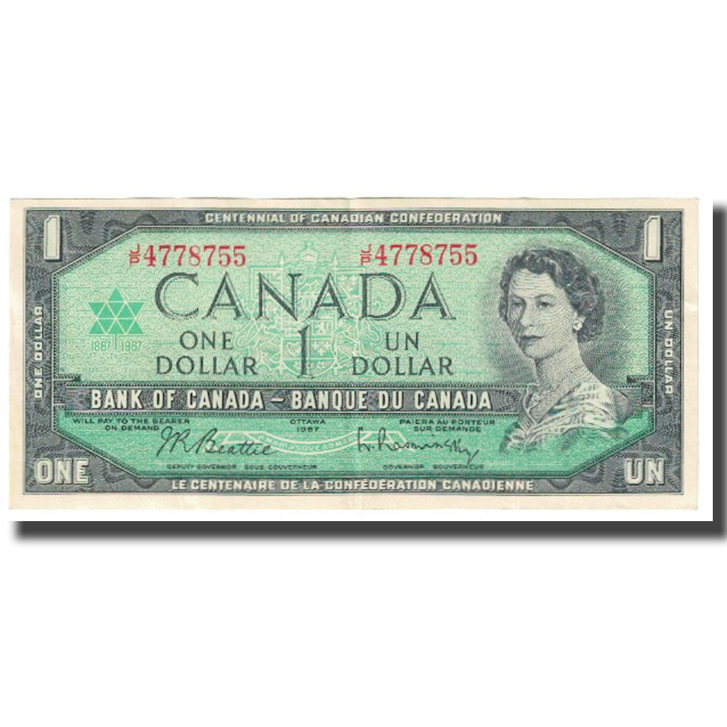 Geldschein, Kanada, 1 Dollar, 1967, KM:74a, SS