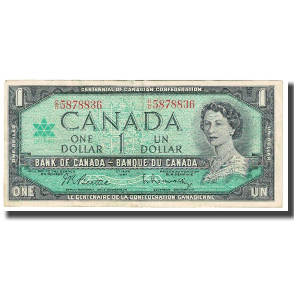 Banconote, Canada, 1 Dollar, 1967, KM:74a, BB