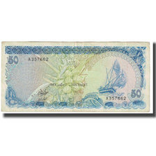 Banconote, Maldive, 50 Rufiyaa, 1983, KM:13a, MB