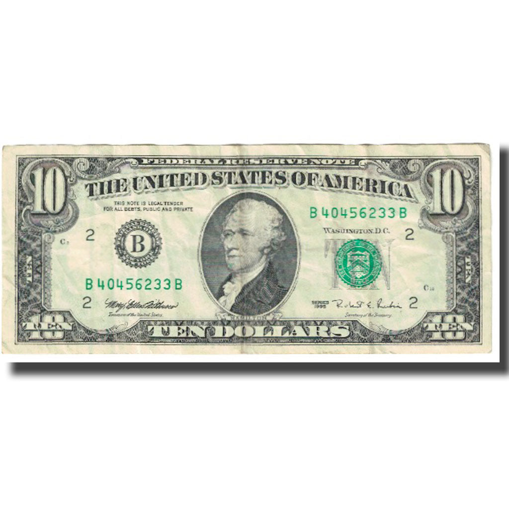 Banknote, United States, Ten Dollars, 1995, EF(40-45)