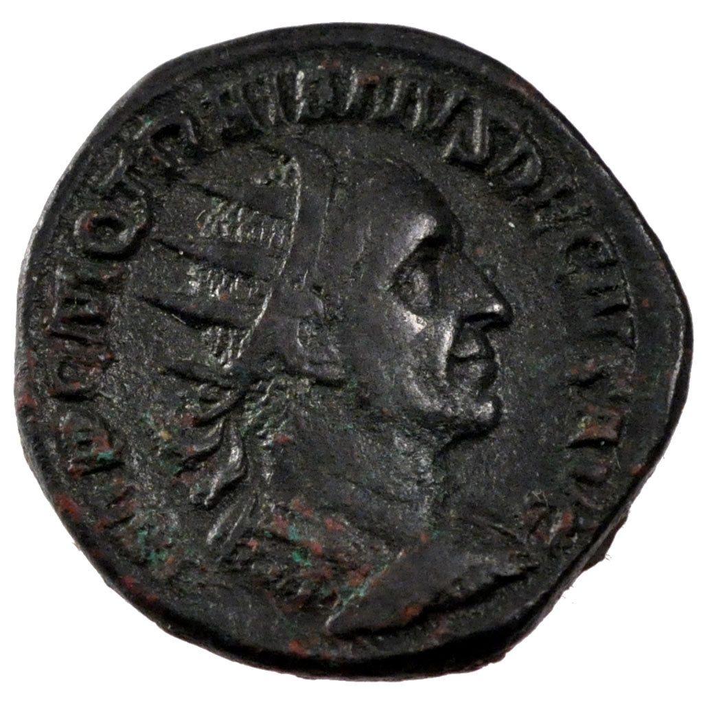 Coin, Trajan Decius, Dupondius, Roma, EF(40-45), Copper, Cohen:74