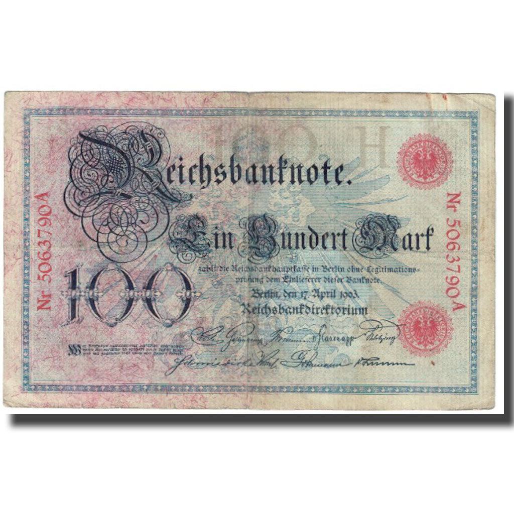 Banknote, Germany, 100 Mark, 1903, 1903-04-17, KM:33a, EF(40-45)