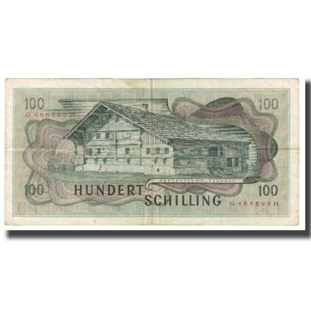 Banknote, Austria, 100 Schilling, 1967, 1967-07-02, KM:145a, VF(20-25)