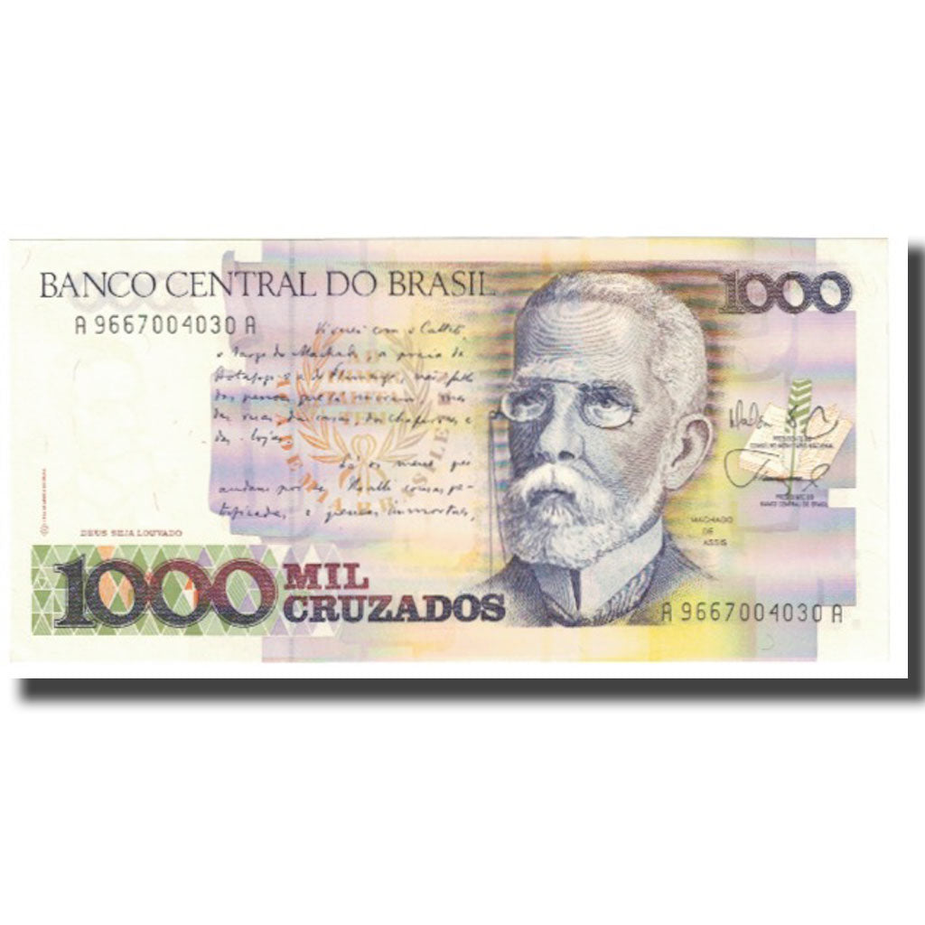 Banconote, Brasile, 1000 Cruzados, KM:213b, FDS