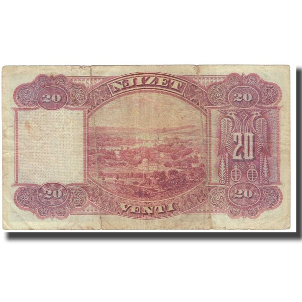 Banknote, Albania, 20 Franka Ari, KM:3a, VF(20-25)