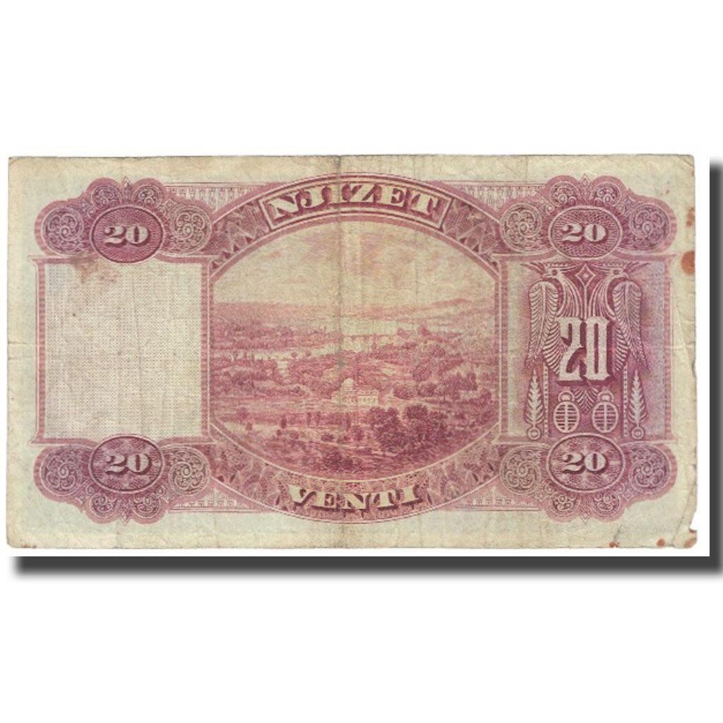 Banknote, Albania, 20 Franka Ari, KM:3a, VF(20-25)