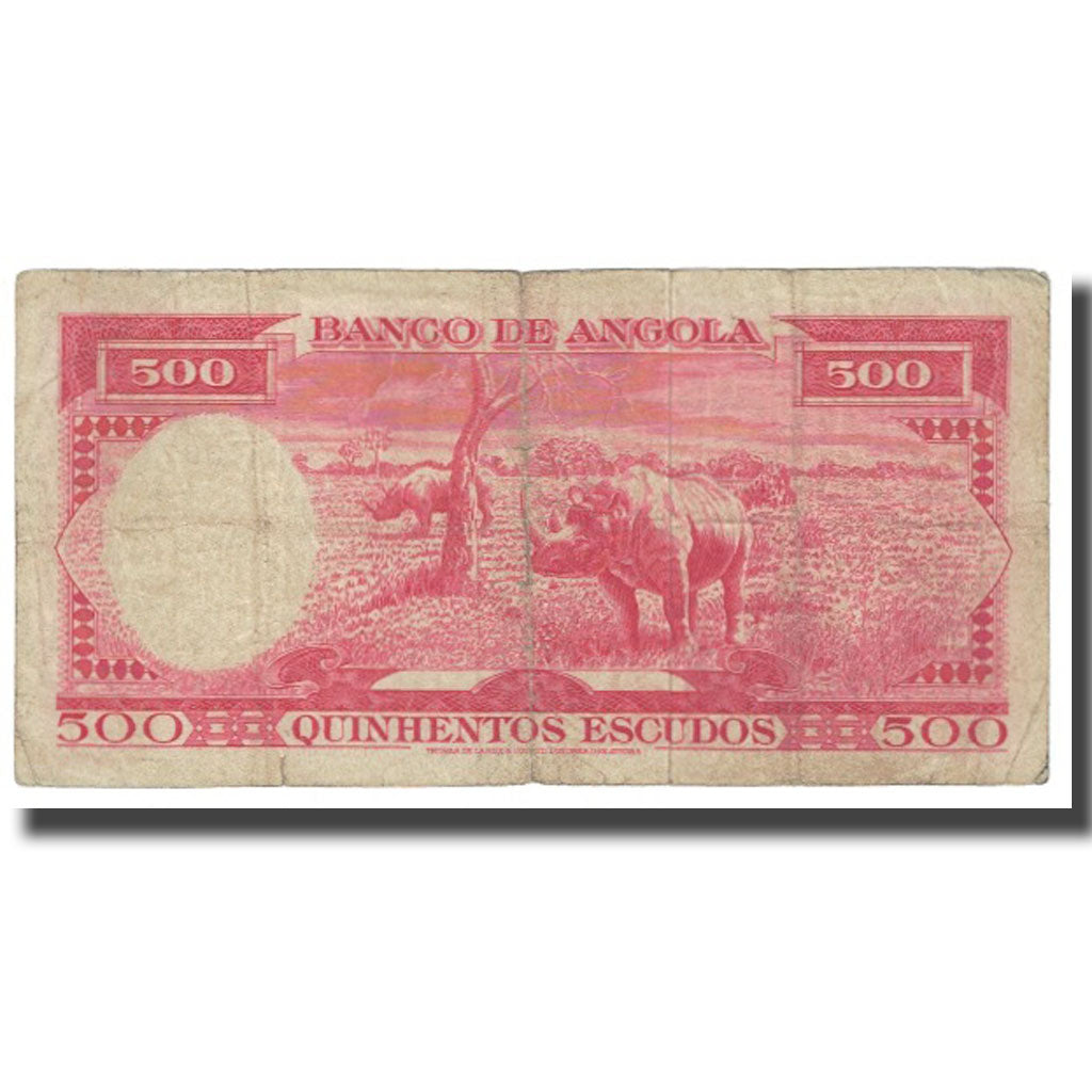 Banconote, Angola, 500 Escudos, 1962, 1962-06-10, KM:97, MB