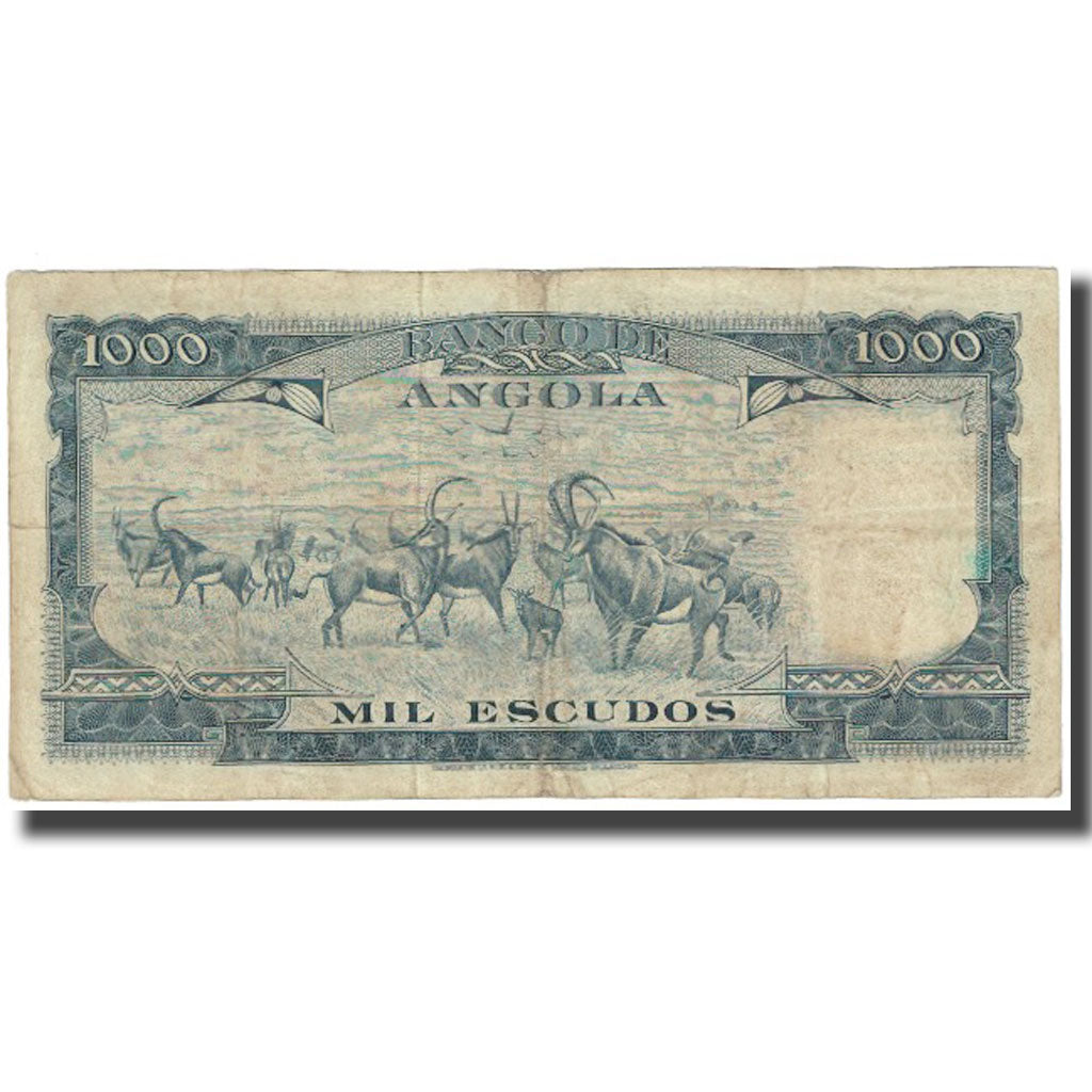 Banknote, Angola, 1000 Escudos, 1970, 1970-06-10, KM:98, VF(20-25)