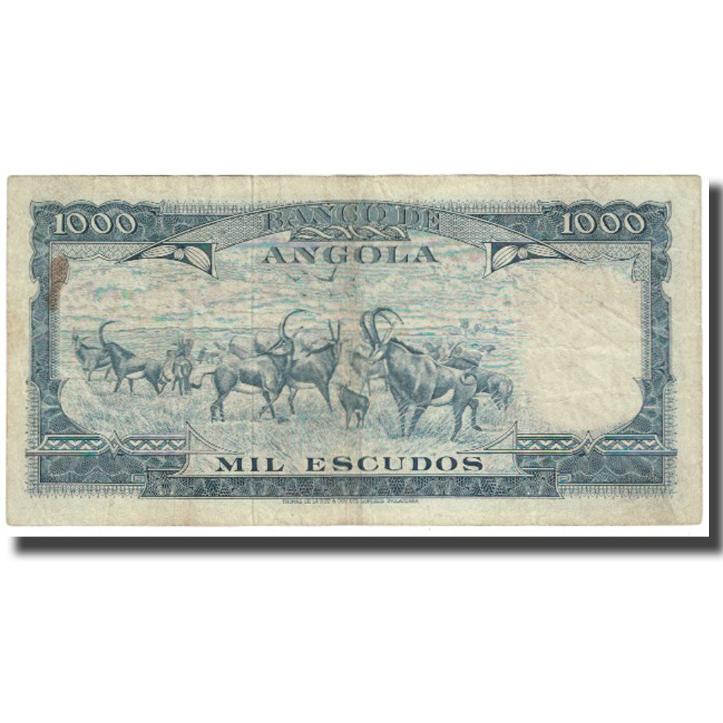 Banknote, Angola, 1000 Escudos, 1970, 1970-06-10, KM:98, VF(20-25)
