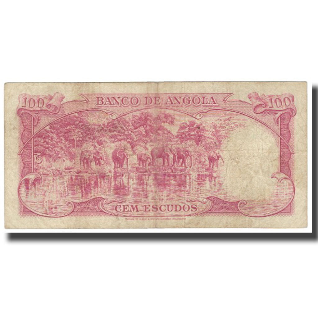 Banknote, Angola, 100 Escudos, 1962, 1962-06-10, KM:94, VF(20-25)
