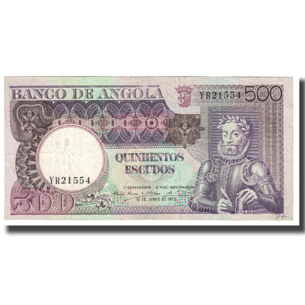 Banknote, Angola, 500 Escudos, 1973, 1973-06-10, KM:107, EF(40-45)