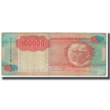 Banknote, Angola, 100,000 Kwanzas, 1991, 1991-02-04, KM:133a, VF(20-25)