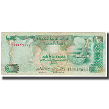 Banknot, Zjednoczone Emiraty Arabskie, 10 Dirhams, KM:13a, EF(40-45)