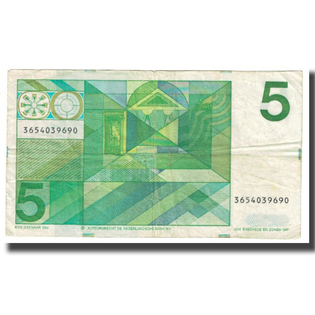 Banknote, Netherlands, 5 Gulden, 1973, 1973-03-28, KM:95a, EF(40-45)