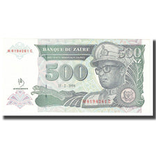 Banknote, Zaire, 500 Nouveaux Zaïres, 1994, 1994-02-15, KM:64a, UNC(65-70)
