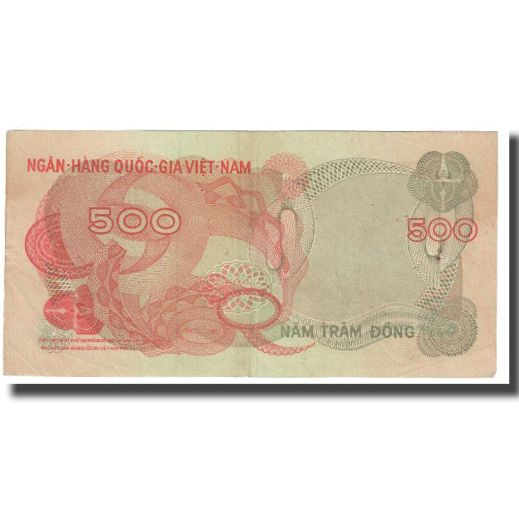 Banknote, South Viet Nam, 500 D<ox>ng, KM:28a, VF(20-25)