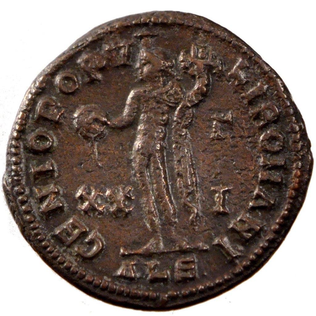 Diocletian, Follis, Alexandria, EF(40-45), Copper, Cohen #101, 9.50