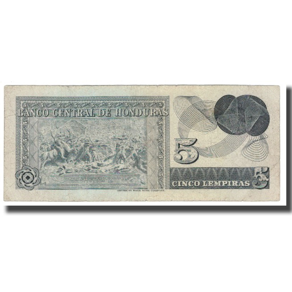 Banknote, Honduras, 5 Lempiras, 1978, 1978-02-13, KM:59a, VF(20-25)
