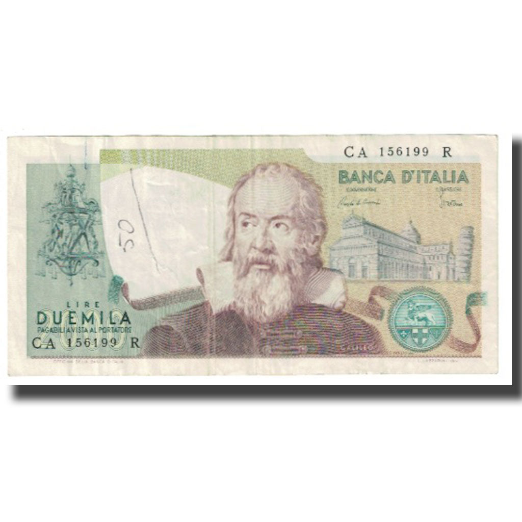 Banknote, Italy, 2000 Lire, 1973, 1973-09-10, KM:103c, VF(20-25)